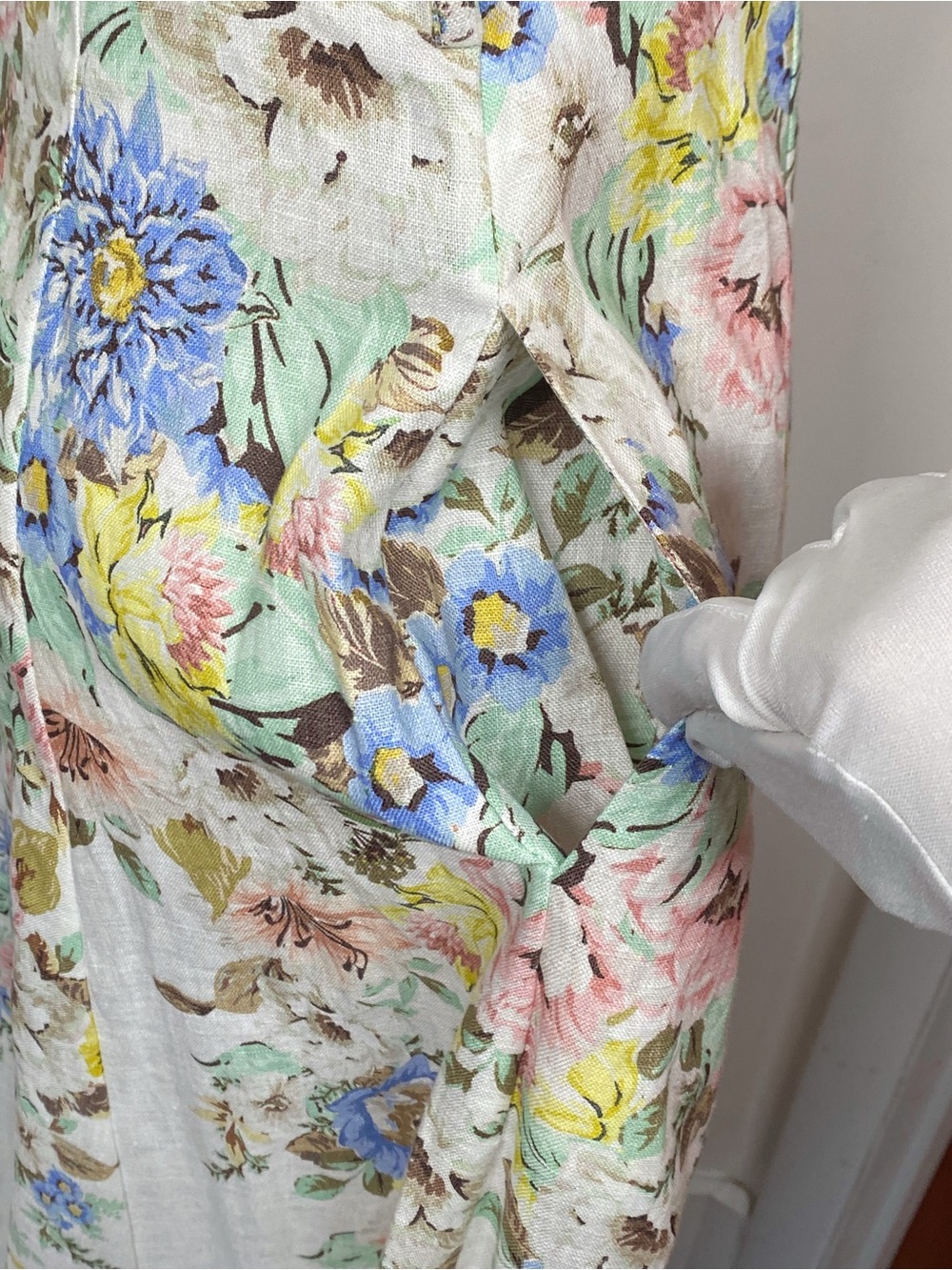 Zimmermann Matchmaker Floral Linen Midi Dress size 0/us size 4 - Picture 11 of 14